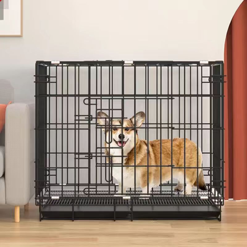 狗笼子小型犬泰迪中型犬室内家用带厕所分离折叠猫笼兔笼鸽笼鸡笼