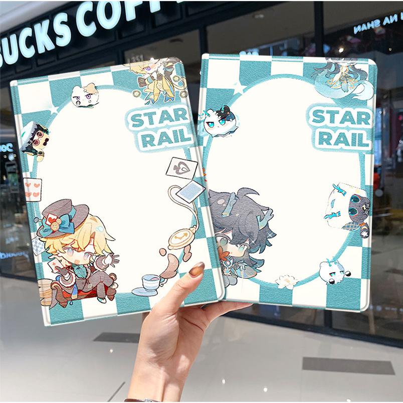 崩坏星穹铁道2024款ipad10保护套pro2018苹果mini6外套ipod9迷你4壳air5适用2平板3带笔槽十6第8代三折卡通九