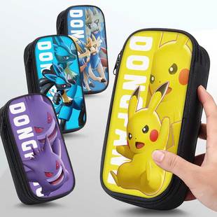 宝可梦笔袋小学生铅笔盒2025新款超火文具袋初中生笔盒女孩文具盒儿童网红爆款皮卡丘联名一年级周边耿鬼男生