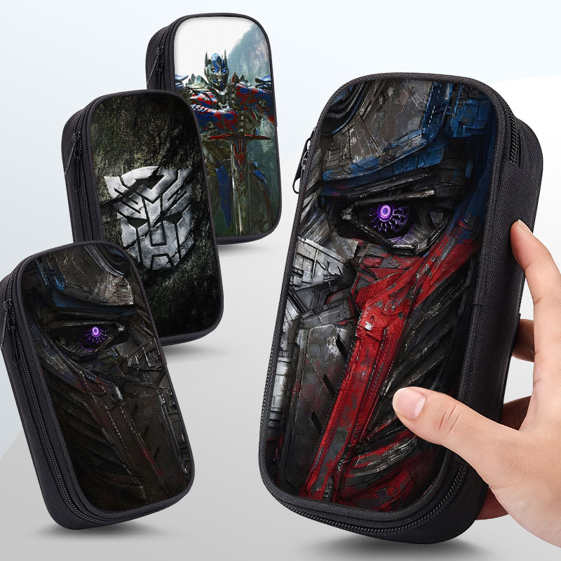 高清打印，三层大容量帆布笔袋。