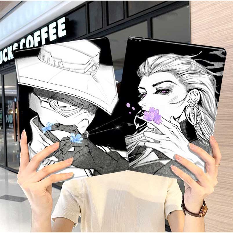 无畏契约华为平板matepad11保护套5s壳air12联名v8pro周边8荣耀9男m6外壳5小米7三折6pro适用7s红米kpad2024