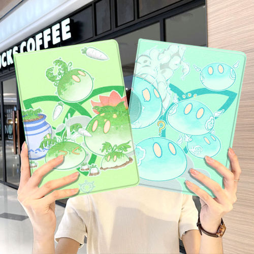蚕丝纹皮套+硅胶软壳 人气彩绘