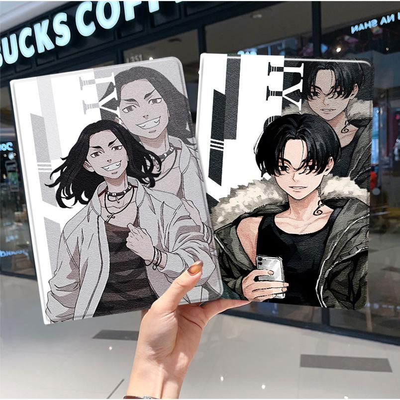 东京复仇者2024款ipad10保护套pro2018苹果mini6外套ipod9迷你4壳air5适用2平板3带笔槽十6第8代ioad三折动漫