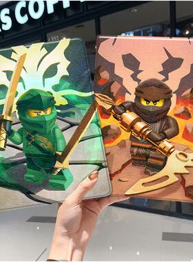 幻影忍者ipad10保护套pro2018苹果mini5外套ipod9迷你4壳air6适用2平板3带笔槽十7第8代三折2024周边男生游戏