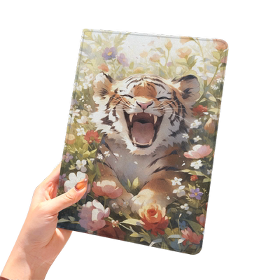 可爱小老虎ipad10保护套pro2024款11寸5苹果air7平板mini6壳4迷你3适用2三折带笔槽八8第9代2020周边2018女生