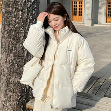 韩版新款白色棉衣女冬季小个子棉服外套短款加厚羽绒面包服棉袄潮