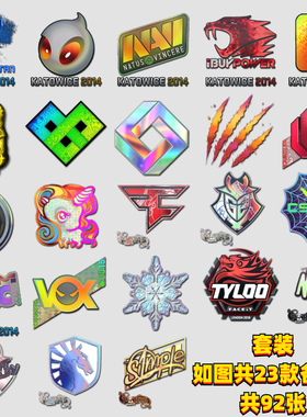 cs2周边全息贴纸cs2贴纸csgo周边titan贴纸印花全息泰坦咆哮皇冠