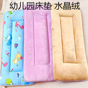 幼儿园床垫褥子双面加厚法莱绒褥垫儿童床垫子小学生午睡垫可水洗