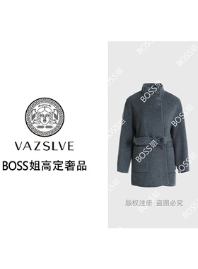 【VAZSLVE/全新奢品】捡漏 革美 时尚立领大衣MNE81394