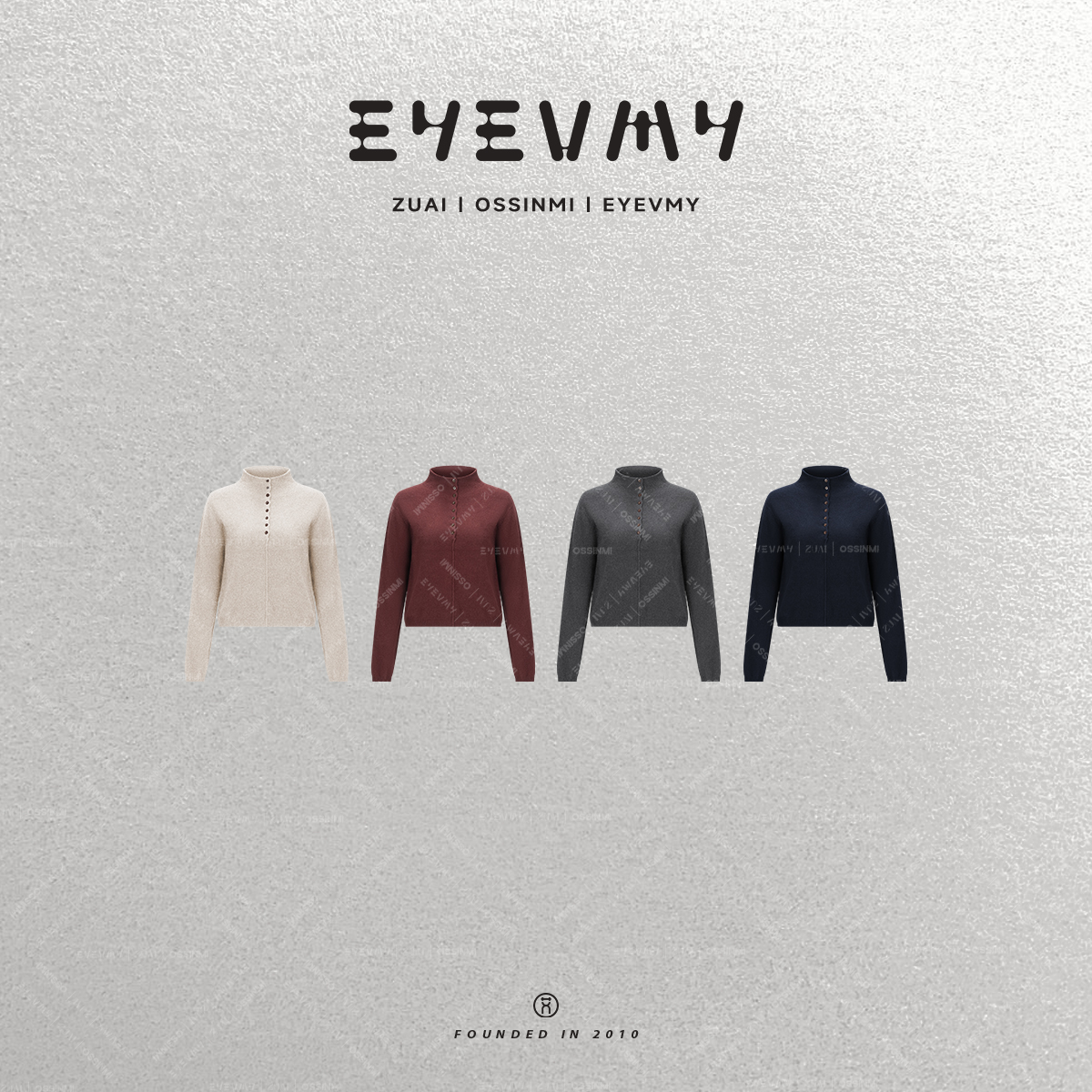 【松松软软】羊绒羊毛一线成衣半亨利领针织套头衫WT54FYQ289