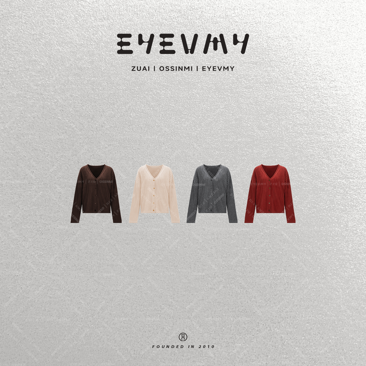 【果实扣羊毛开衫】美利诺羊毛16支坑条V领简针织开衫WT54IYQ299