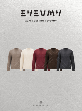 【藏地软黄金97.8%牦牛绒毛衫】加厚拉绒半樽套头毛衣WT54FWK002