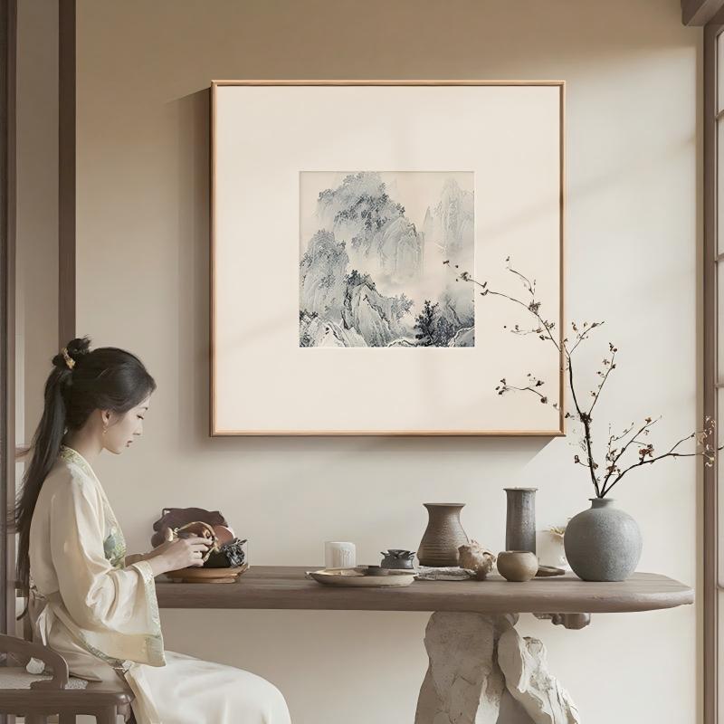 【宋氏美学】新中式玄关花鸟装饰图片