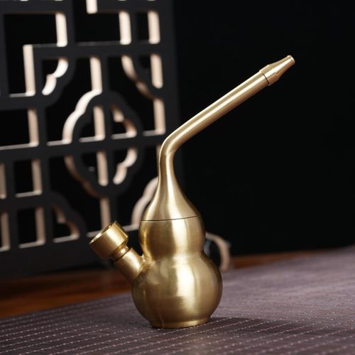 四用水烟壶烟锅烟丝烟袋过滤器黄铜葫芦水烟斗过滤烟嘴创意