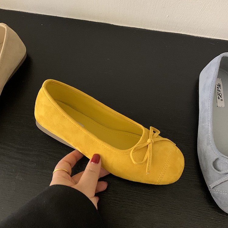 复古蝴蝶内增高玛丽珍鞋2025春季配裙子一脚蹬芭蕾舞鞋软底单鞋女