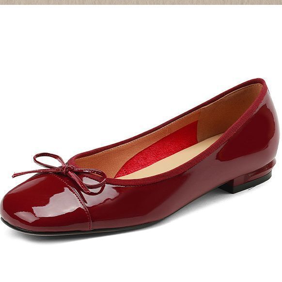 单鞋女2025春夏新款平底玛丽珍鞋小皮鞋一脚蹬豆豆孕妇仙女鞋温柔