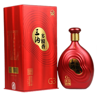 辽宁阜新特产三沟老窖多粮香G3浓香型52度500ml/瓶纯粮白酒礼盒装