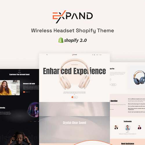 单品耳机家电子装饰品家具厨具美甲等Shopify主题模板Expand