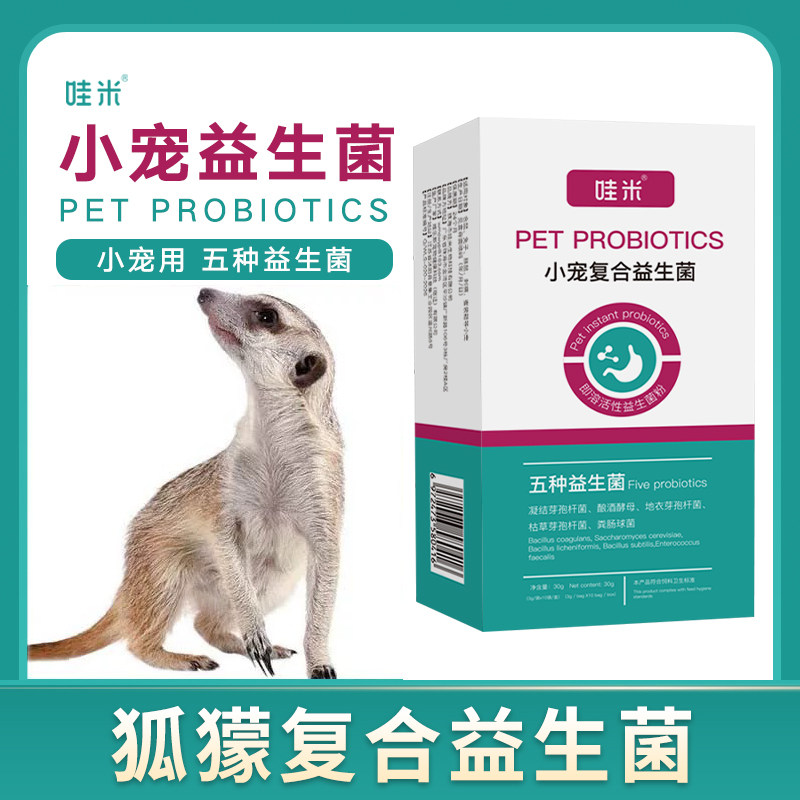 狐獴专用益生菌粉异宠小宠用品保健品肠道活性菌益生元