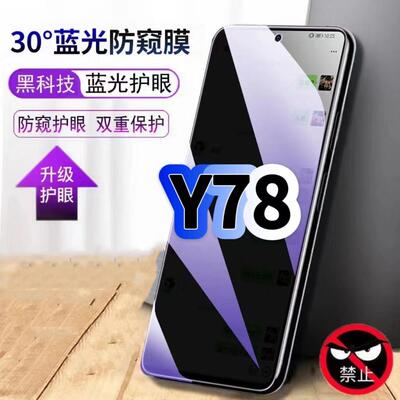 vivoY78蓝光防窥护眼防摔钢化膜