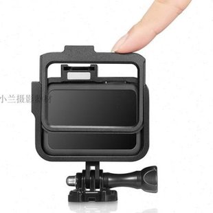 Gopro8狗笼hero8运动相机铝合金属兔笼配热靴.补光灯架边框配件