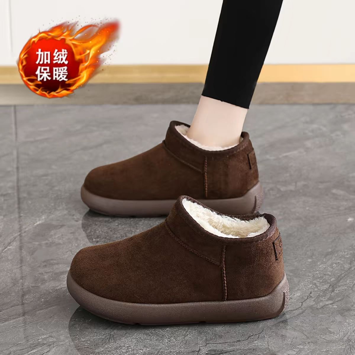 复古小土豆雪地靴女2026