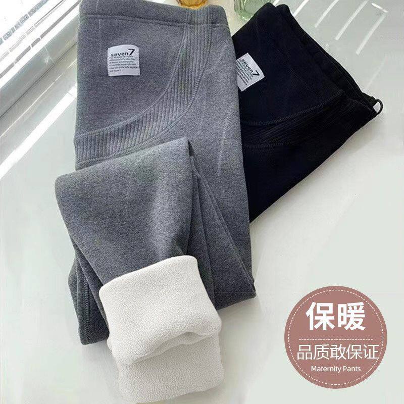 孕妇羊羔绒裤子秋冬外穿2