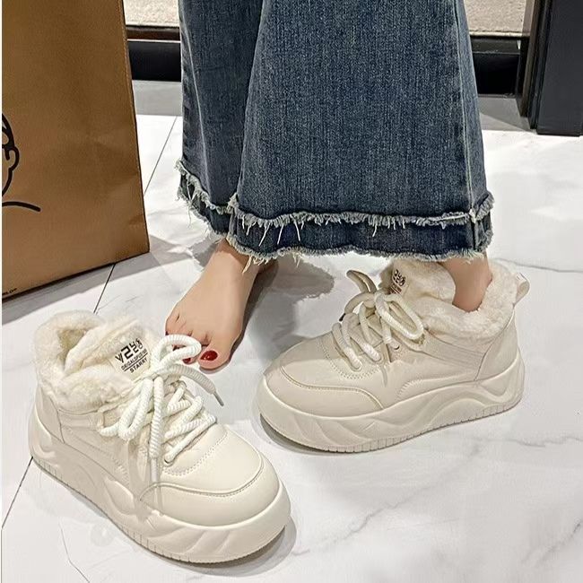 厚底雪地靴女2024新款冬