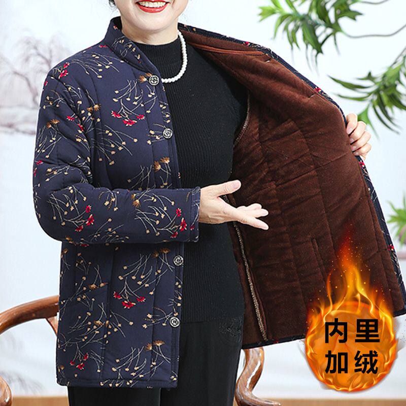 奶奶装冬季保暖棉服爆款