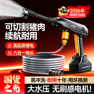 洗车水枪高压家用220v清洗机25新款强力洗地泵神器汽车水枪洗车机