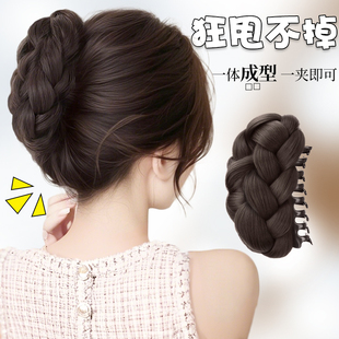 丸子头假发包抓夹花苞头温柔高级感显贵气持久精致发量少救星