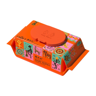 碧C婴儿湿巾手口专用屁宝宝新生婴幼儿80抽家庭实惠大包装湿纸巾