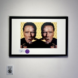 S5h正品限量潮流版画施瓦辛格 特立尼达雪茄艺术装饰画雪茄吧挂画