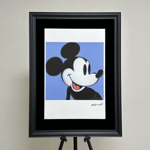 安迪沃霍尔AndyWarhol 亲签限量版画《MickeyMouse》米奇老鼠蓝色