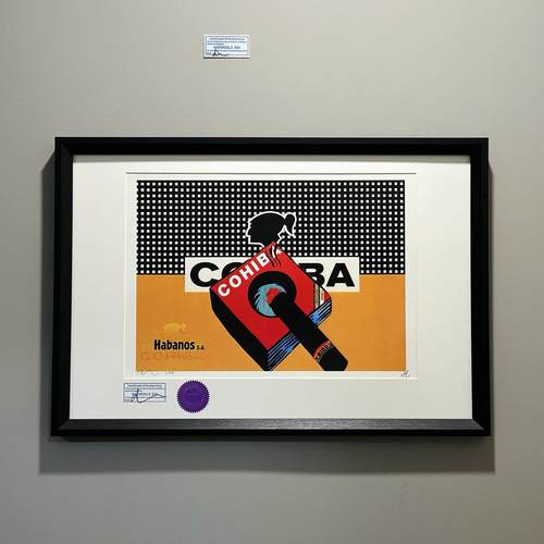 S5h限量版画 哈伯纳斯 高希霸cohiba 古巴雪茄装饰画 雪茄吧挂画