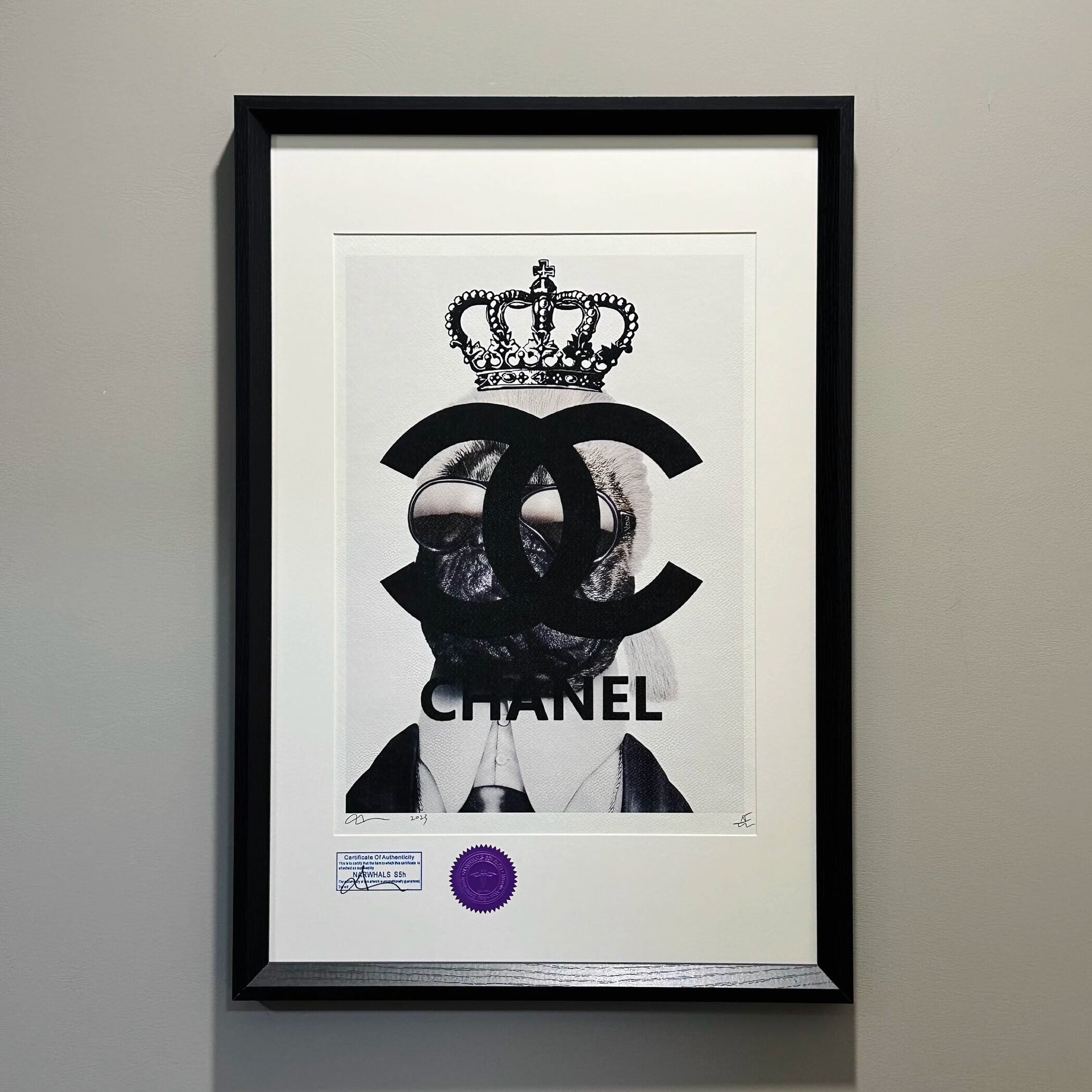 S5h正品限量联名版画 老佛爷&Jarre AeroBull 潮流挂画艺术装饰画