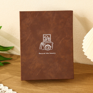 相册本皮质插页相簿大容量情侣恋爱纪念册5寸6寸拍立得照片收纳册