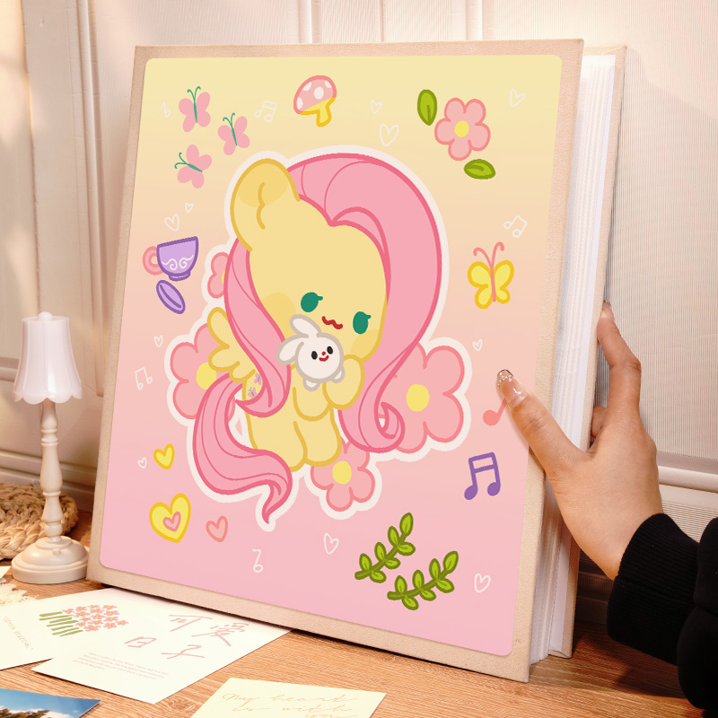 卡通小马相册家庭旅行留念