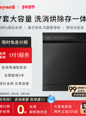 Honeywell/霍尼韦尔DW-17F独嵌两用洗碗机全自动家用17套大容量