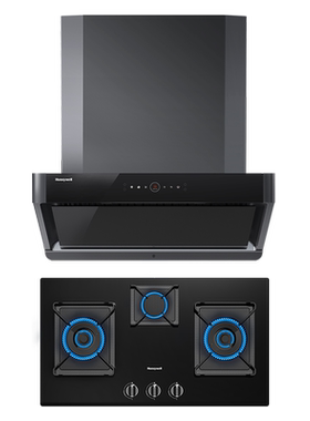 Honeywell/霍尼韦尔RH21+PG3T油烟机家用大吸力抽油烟机烟灶套装