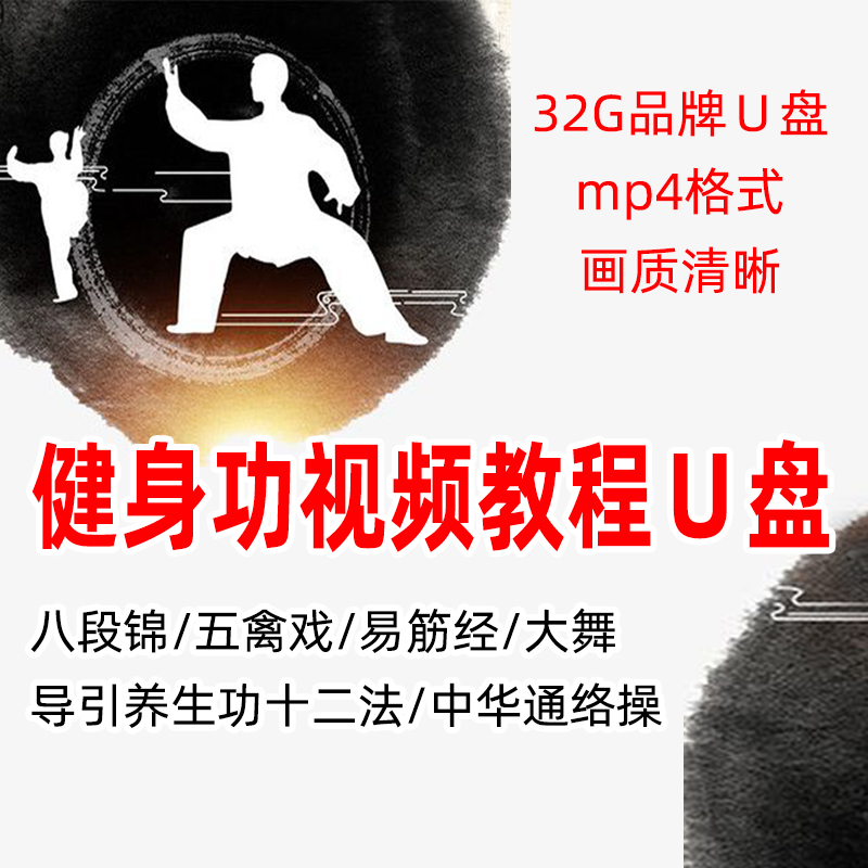八段锦五禽戏视频教程U盘