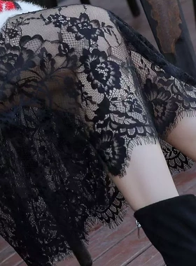 Large A-line mesh spliced skirt for women大码A字网纱半身裙女