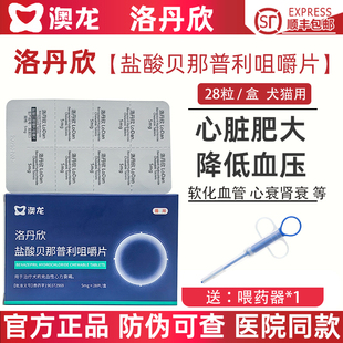洛丹欣盐酸贝那普利片宠物狗狗猫咪慢性肾衰心肥厚性心脏病降压药