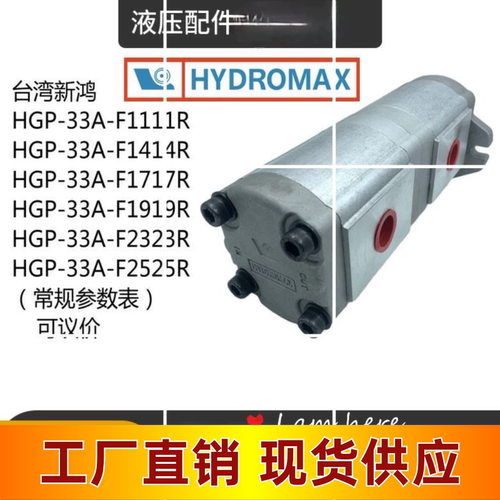 直销双联齿轮泵HYDROMAX HGP-33A-F2323R 2525R 2828R 30现货