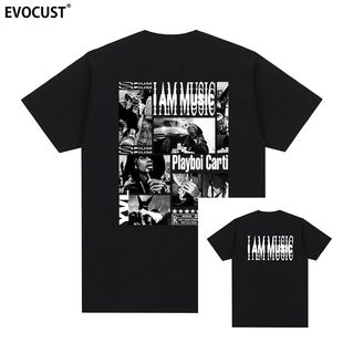 Playboi Carti短袖T恤i am music嘻哈hip hop美式复古音乐男女Tee