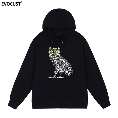 猫头鹰笑脸OVO卫衣Drake专辑Certified Lover Boy公鸭CLB恶搞连帽