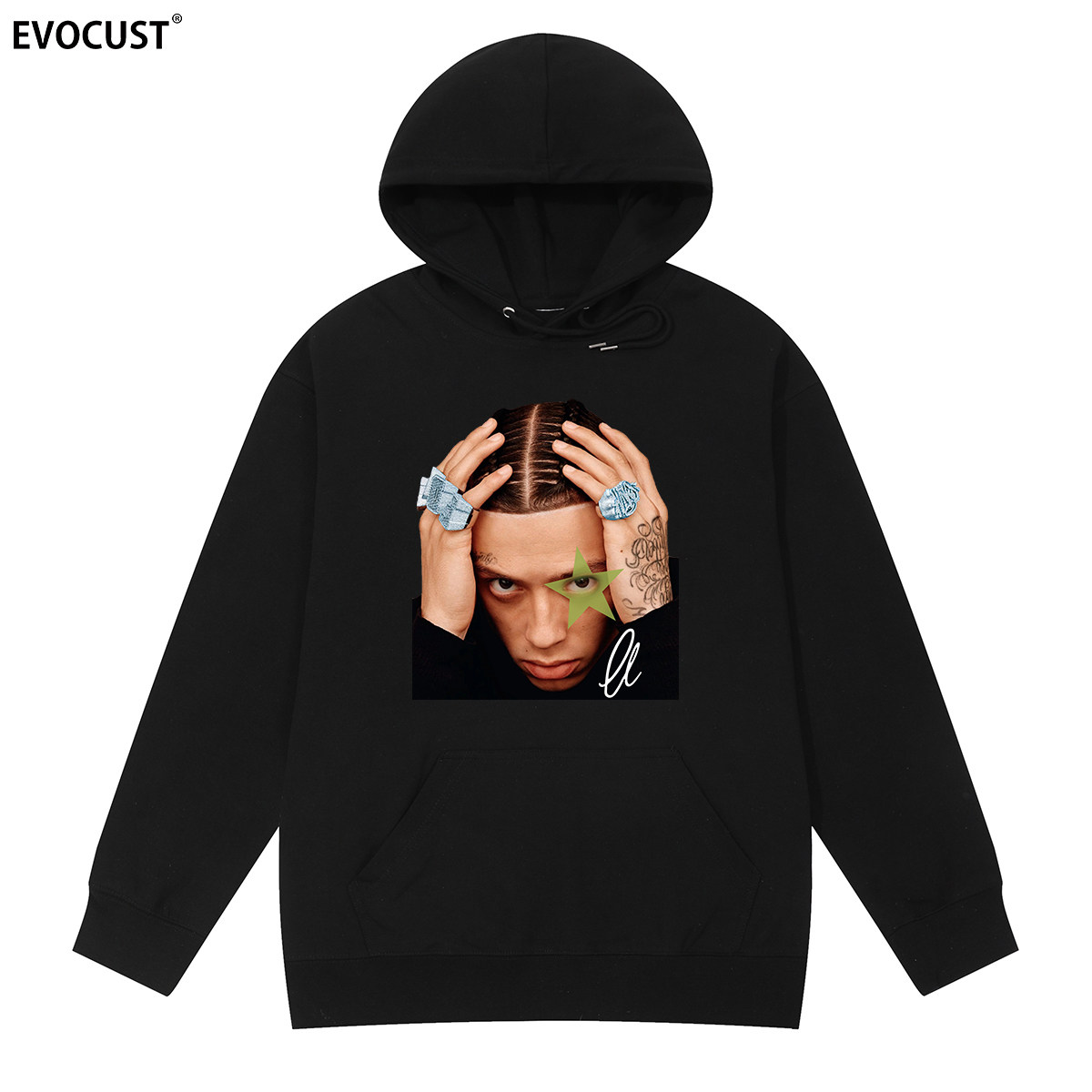 Central Cee英国说唱hip hop歌手欧美ins嘻哈rap男女街头连帽卫衣