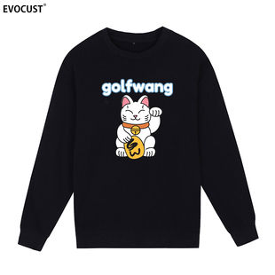 Golf Wang招财猫白猫嘻哈潮牌hip hop街头饶舌涂鸦男女圆领卫衣