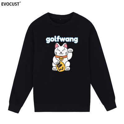 Golf Wang招财猫白猫嘻哈潮牌hip hop街头饶舌涂鸦男女圆领卫衣