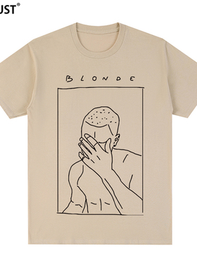 Frank Ocean Vintage喷墨印花T恤法海Blond Blonde弗兰克奥申短袖